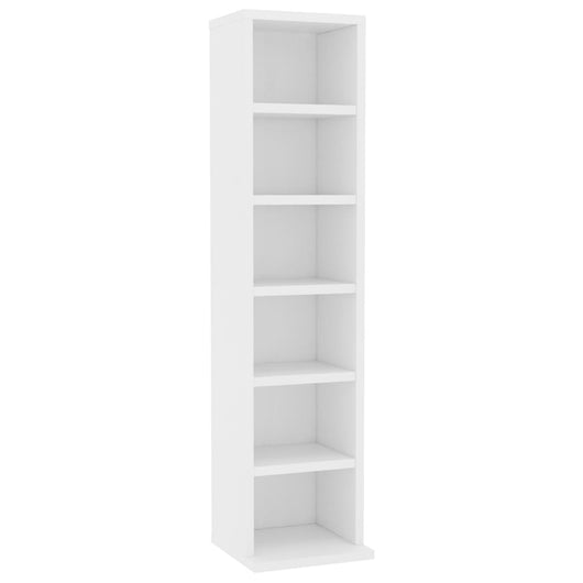 Mobile Porta CD Bianco 21x20x88 cm in Legno Multistratocod mxl 127067