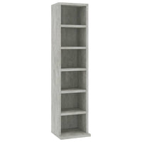 Mobile Porta CD Grigio Cemento 21x20x88 cm in Legno Multistratocod mxl 79120