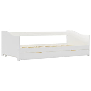 Divano Letto a Scomparsa in Legno di Pino Bianco 90x200 cm cod mxl 41386