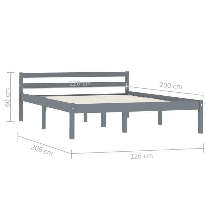 Giroletto Grigio in Legno Massello di Pino 120x200 cm cod mxl 56998