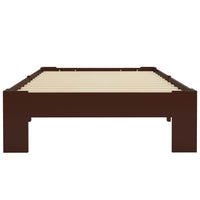 Giroletto Marrone Scuro in Legno Massello di Pino 90x200 cm 283298