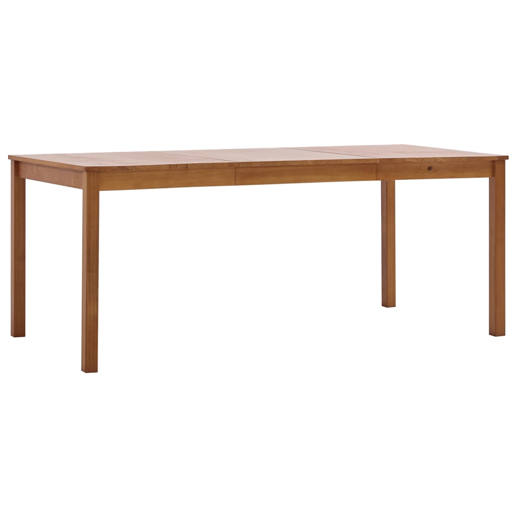 Tavolo da Pranzo Marrone Miele 180x90x73 cm in Legno di Pino cod mxl 7616