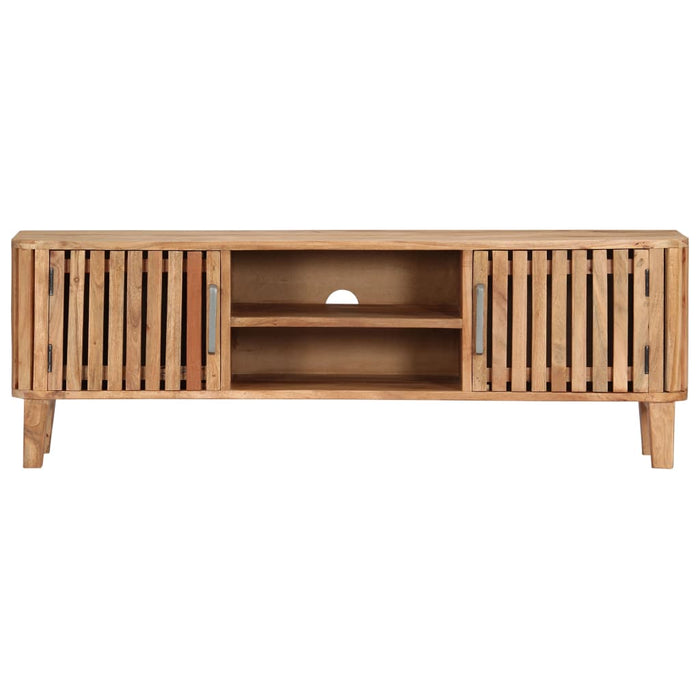 Mobile Porta TV 130x30x45 cm in Legno Massello di Acacia cod mxl 18629