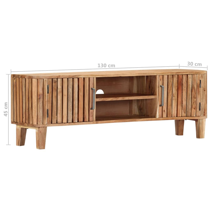 Mobile Porta TV 130x30x45 cm in Legno Massello di Acacia cod mxl 18629