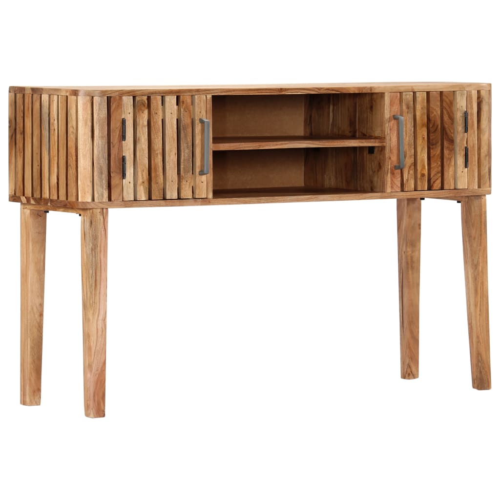 Tavolo Consolle 120x35x76 cm Legno Massello di Acacia 282741