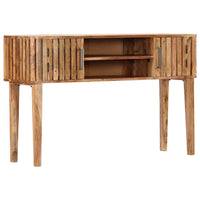 Tavolo Consolle 120x35x76 cm Legno Massello di Acacia