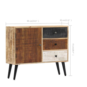 Credenza 88x30x73 cm in Legno Massello di Mango cod mxl 22567