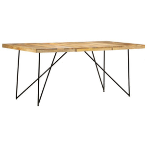 Tavolo da Pranzo 180x90x76 cm in Legno Massello di Mango  cod mxl 27954