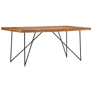 Tavolo da Pranzo 180x90x76 cm in Legno Massello di Acacia 282881