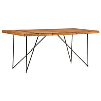 Tavolo da Pranzo 180x90x76 cm in Legno Massello di Acacia 282881