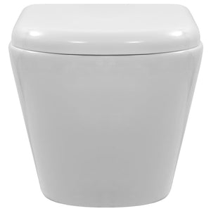 WC Sospeso con Design Senza Bordi in Ceramica Bianca 145237