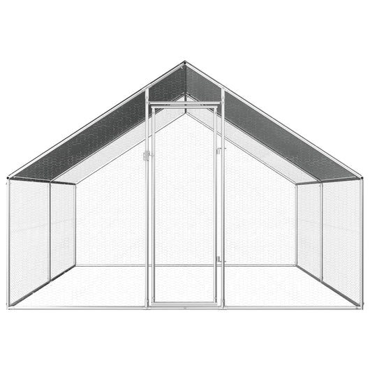 Gabbia per Polli da Esterno 2,75x4x1,92m in Acciaio Zincato    cod mxl 52641