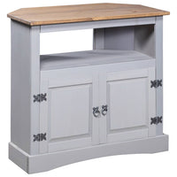 Tavolo Console in Pino Messicano Corona Grigio 80x43x78 cm 282629