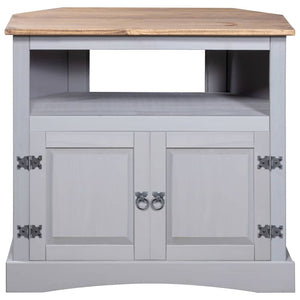 Tavolo Console in Pino Messicano Corona Grigio 80x43x78 cm 282629