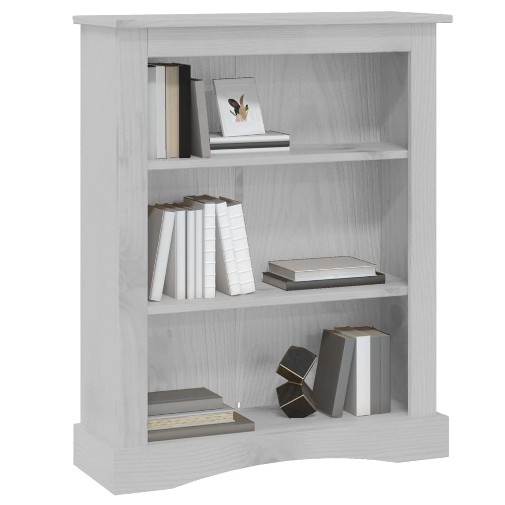 Libreria a 3 Livelli in Pino Corona Range Grigio 81x29x100 cm cod mxl 19318