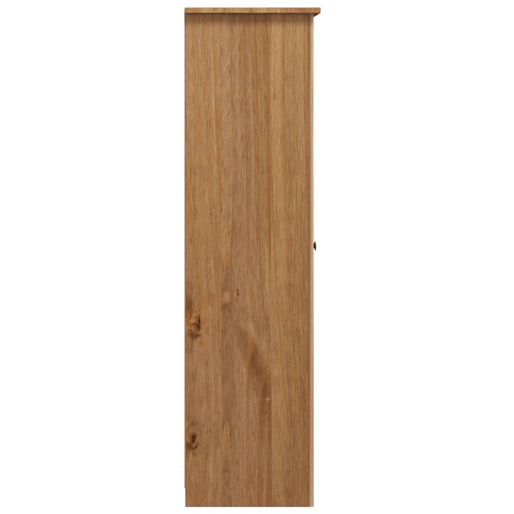 Armadio a 3 Ante 118x50x171,5cm Legno di Pino Panama Range 282661