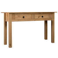 Tavolo Consolle 110x40x72 cm Legno Massello Pino Panama Range 282679