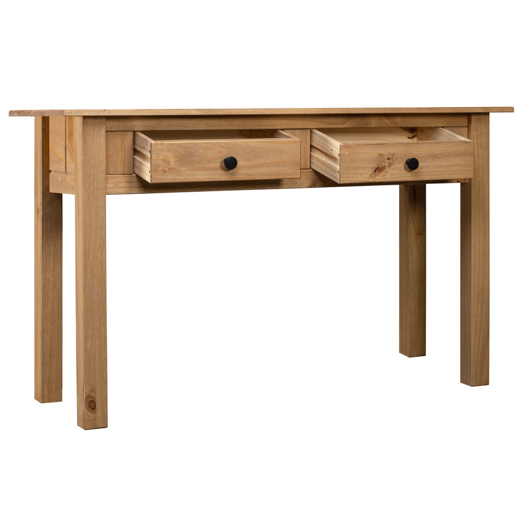 Tavolo Consolle 110x40x72 cm Legno Massello Pino Panama Range 282679