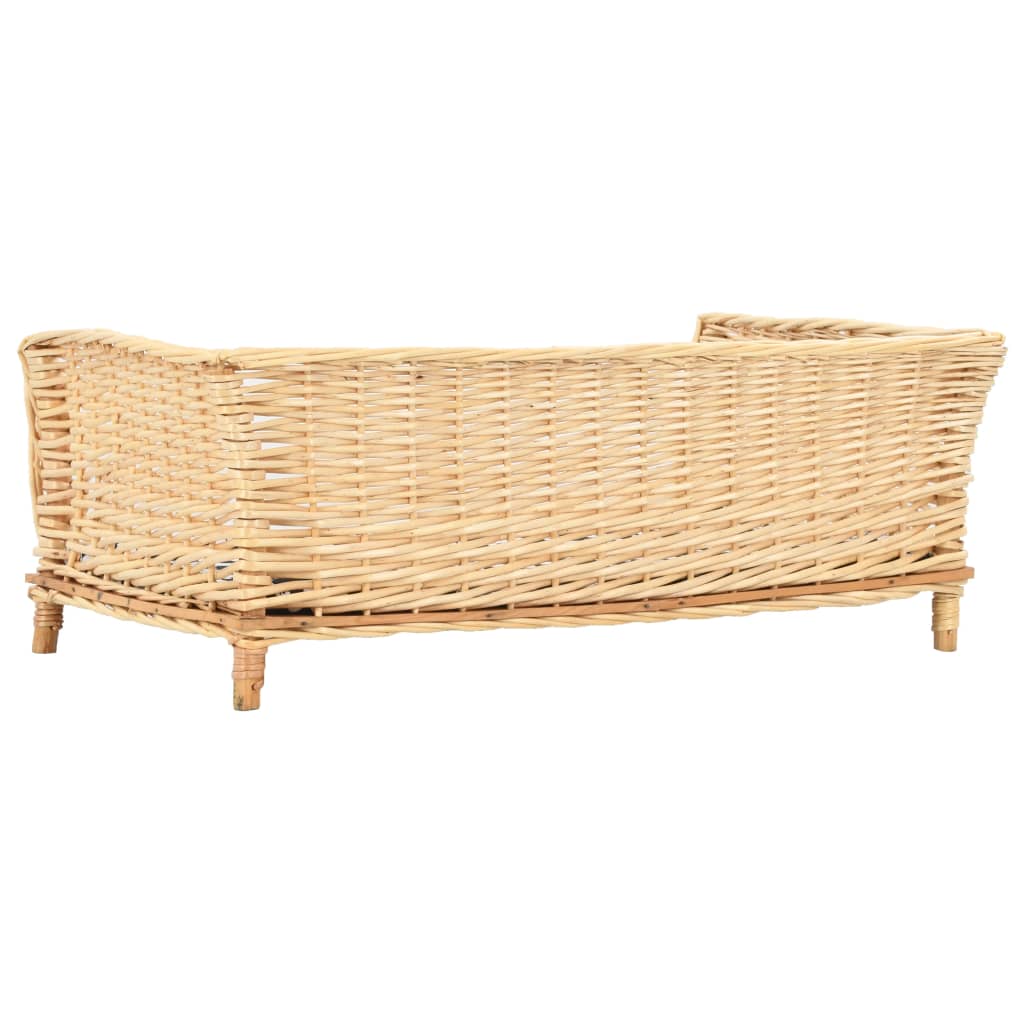 Cesta per Cani con Cuscino 90x54x35 cm Salice Naturale