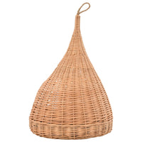 Cesta per Gatti con Cuscino 40x60cm Teepee Salice Naturale