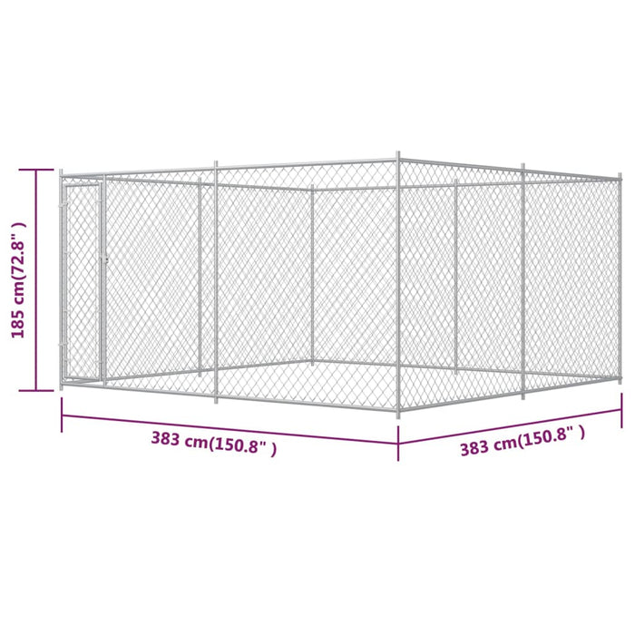 Canile da Esterno 383x383x185 cm 145028