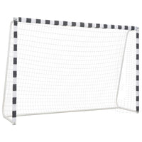 Porta da Calcio 300x200x90 cm in Metallo Bianco e Nero cod mxl 66491