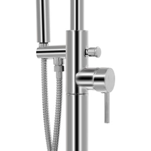 Rubinetteria a Colonna per Vasca da Bagno Acciaio Inox 118,5 cm 145091