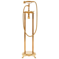 Rubinetteria a Colonna per Vasca Bagno Acciaio Inox 99,5cm Oro 145095