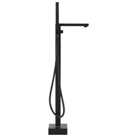 Rubinetto a Colonna Vasca da Bagno Nera Acciaio Inox 90 cm cod mxl 46747