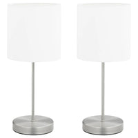 Lampade da Tavolo 2 pz Pulsanti Touch Bianche E14 51038