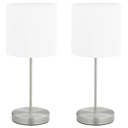 Lampade da Tavolo 2 pz Pulsanti Touch Bianche E14 51038