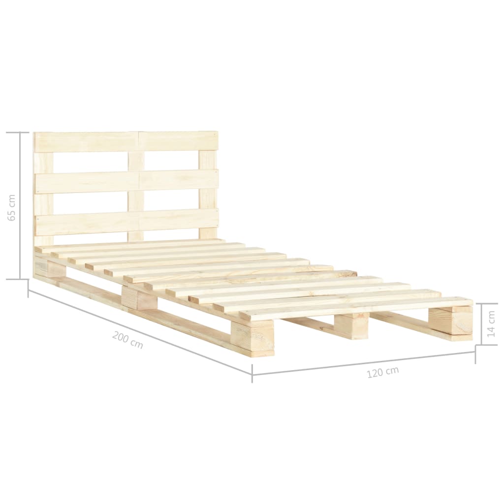 Giroletto in Pallet di Legno Massello di Pino 120x200 cm cod mxl 61234