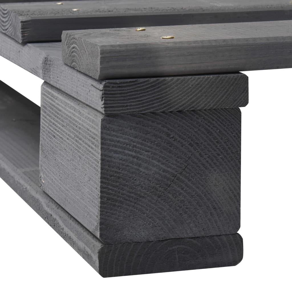 Giroletto in Pallet Grigio Legno Massello di Pino 90x200 cm cod mxl 48811