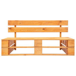 Panca da Giardino in Pallet in Legno Marrone Miele 45765