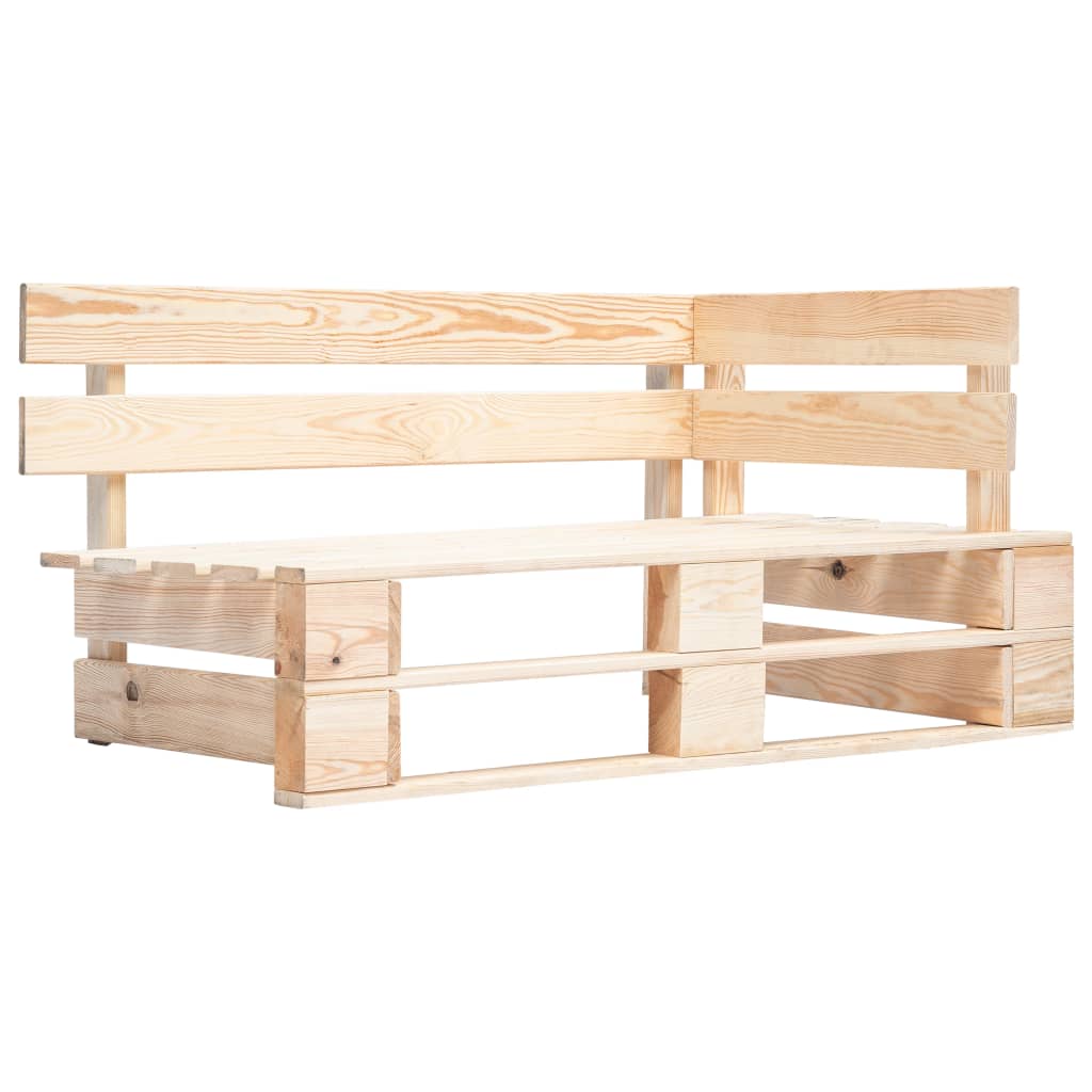 Panca da Giardino Angolare con Pallet in Legno cod mxl 57631