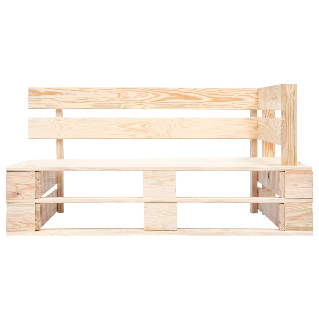 Panca da Giardino Angolare con Pallet in Legno cod mxl 57631