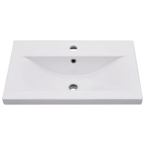 Lavabo da Incasso 61x39,5x18,5 cm in Ceramica Bianco cod mxl 53395