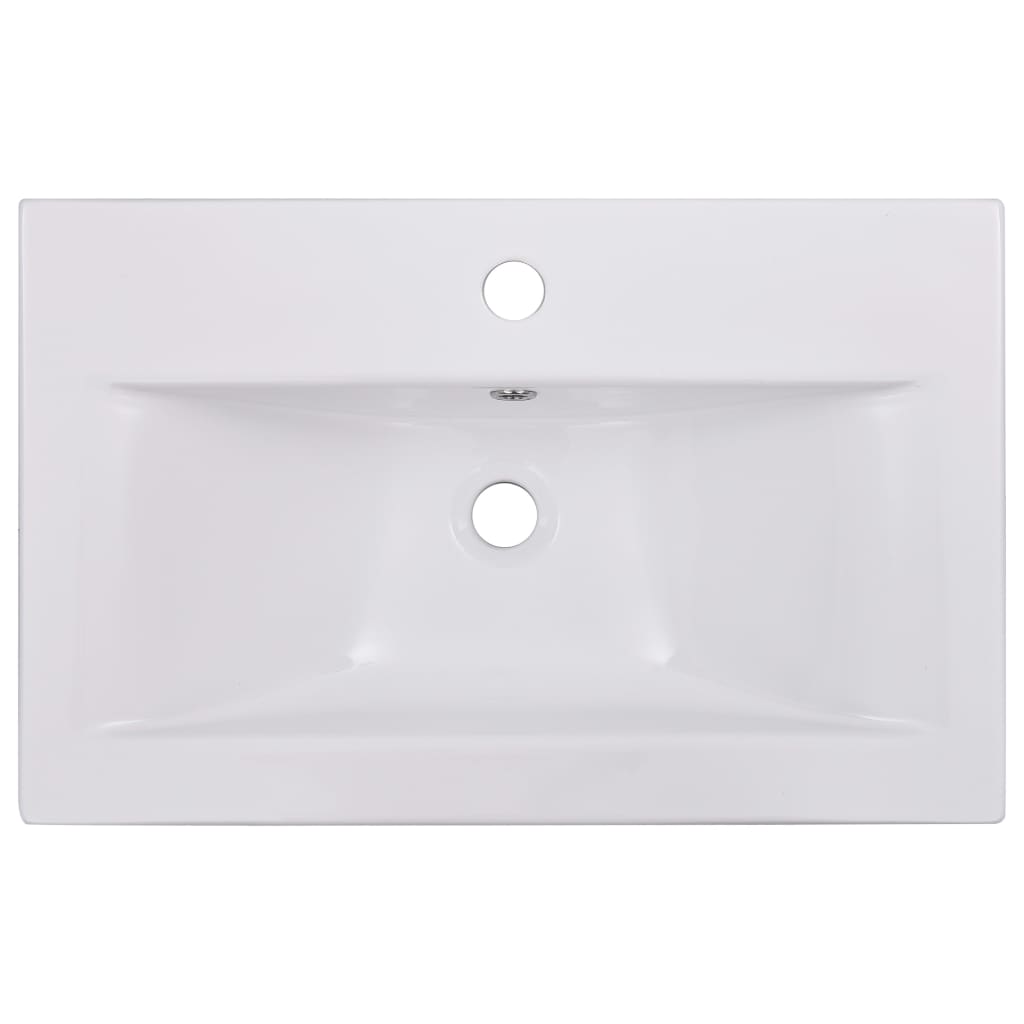 Lavabo da Incasso 61x39,5x18,5 cm in Ceramica Bianco cod mxl 53395