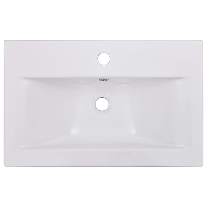 Lavabo da Incasso 61x39,5x18,5 cm in Ceramica Bianco cod mxl 53395