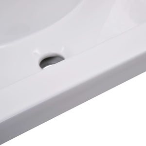 Lavabo da Incasso 61x39,5x18,5 cm in Ceramica Bianco cod mxl 53395