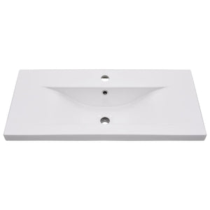 Lavabo da Incasso 81x39,5x18,5 cm in Ceramica Bianco cod mxl 53573