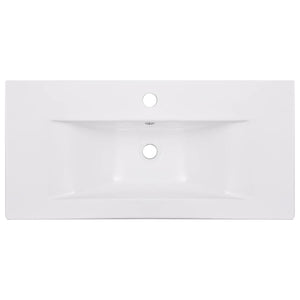 Lavabo da Incasso 81x39,5x18,5 cm in Ceramica Bianco cod mxl 53573