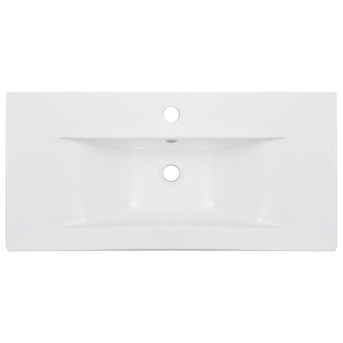 Lavabo da Incasso 81x39,5x18,5 cm in Ceramica Bianco cod mxl 53573