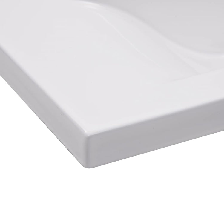 Lavabo da Incasso 81x39,5x18,5 cm in Ceramica Bianco cod mxl 53573