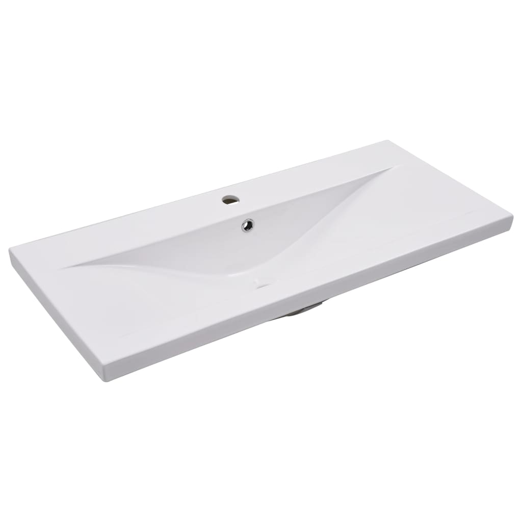 Lavabo da Incasso 91x39,5x18,5 cm in Ceramica Bianco cod mxl 53962