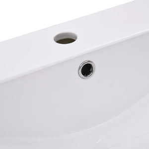 Lavabo da Incasso 91x39,5x18,5 cm in Ceramica Bianco cod mxl 53962