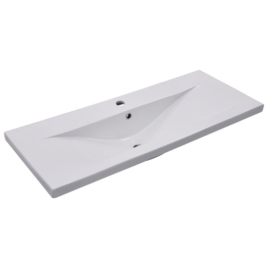 Lavabo da Incasso 101x39,5x18,5 cm in Ceramica Bianco cod mxl 54011