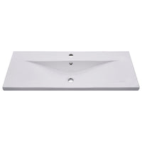 Lavabo da Incasso 101x39,5x18,5 cm in Ceramica Bianco 145064