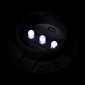 Lampade Solari da Esterno per Recinzioni 12 pz LED Nero 277122