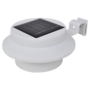 Lampade Solari da Esterno per Recinzioni 12 pz LED Bianco 277123